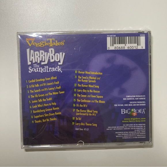 Veggie Tales Larry Boy The Soundtrack Big Idea
VeggieTales CD Sealed NEW - Picture 2 of 7
